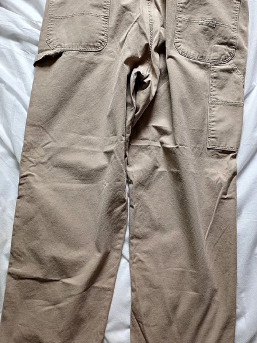 Wrangler Five Star Premium Carpenter Jean Men's Cargo Pants Beige Waist 42 x 30